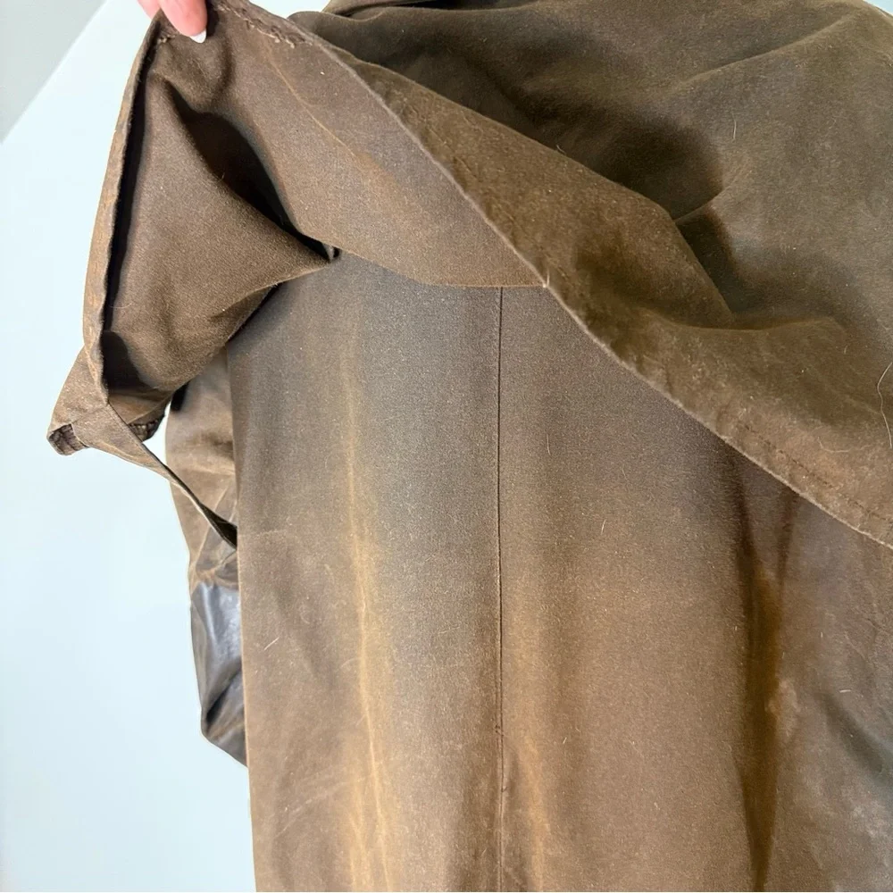 AUSTRALIAN OUTBACK COLLECTION Vintage Oilskin Drover Coat Duster Riding Unisex - Picture 11 of 16